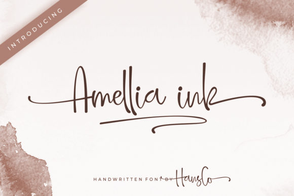Amellia Ink: A Handwritten Font for Elegant Web Design