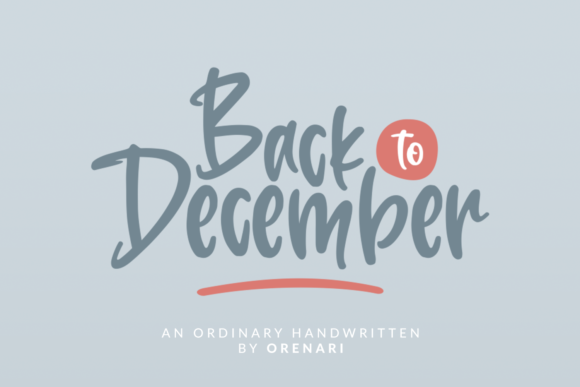 Back to December Font for Modern Web Typography