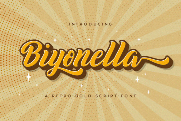 Biyonella: A Retro Script Handwritten Font for Bold Editorial Branding