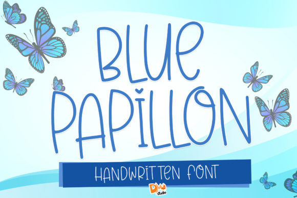 Blue Papillon: A Whimsical Handwritten Font for Brand Storytelling