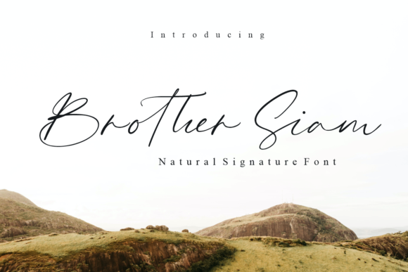 Brother Siam: A Romantic Script Handwritten Font for Elegant Branding