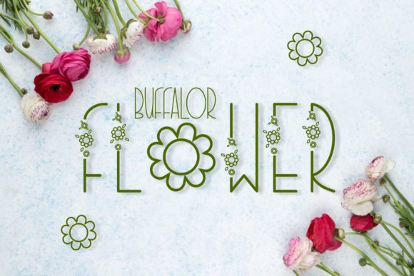 Buffalor Flower Font for Beautiful Handmade Creations