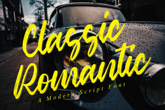 Classic Romantic Font: A Bold Handwritten Typeface for Makers