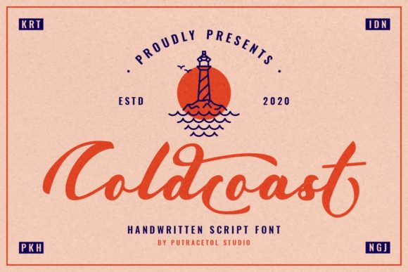 Coldcoast Font for Handmade and Print-on-Demand Creations