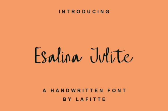 Esalina Julite: A Handwritten Font for Polished Brand Identity