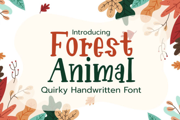 Forest Animal: A Cute Script Handwritten Font for Kid-Focused Branding