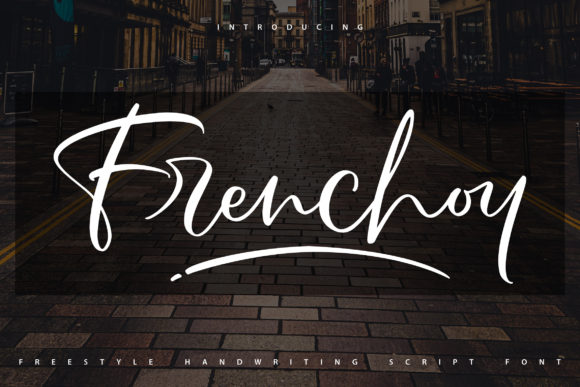 Frenchoy Font: A Handwritten Typeface for Creative Branding