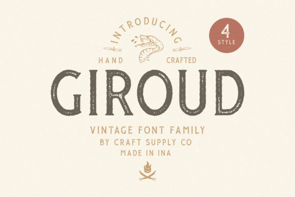 Giroud: A Vintage Styled Serif Font for Web Design