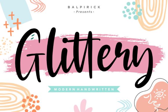 Glittery: A Handwritten Font That Adds Elegance to Every Craft