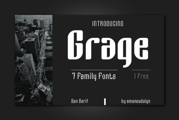 Grage: A Bold Sans Serif Font for Every Design Project
