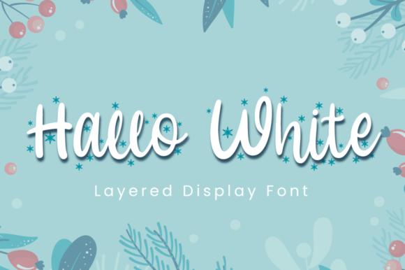 Hallo White: A Romantic Script Handwritten Font for Holiday Elegance