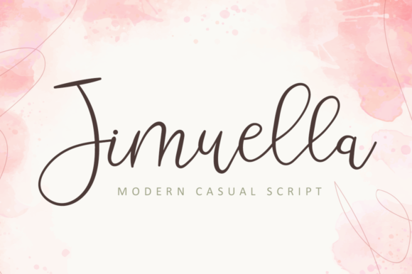 Jimuella Font: A Handwritten Script for Elegant Branding
