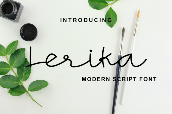 Lerika Typeface: A Modern Handwritten Font for Editorial Design