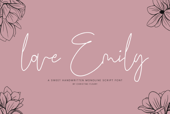 Love Emily: A Sweet Handwritten Script Font for Chic Editorial Design