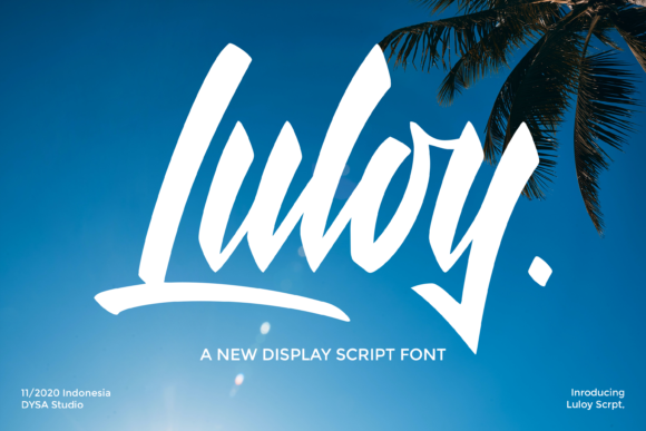 Luloy Brushed Handwritten Font for Crafty Campaigns