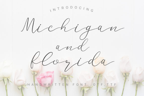 Michigan and Florida Font: A Timeless Handwritten Typeface for Creative Projects