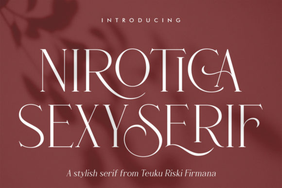 Nirotica Font for Elegant Branding and Promotional Campaigns