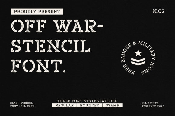 Off War Font: Bold & Stylized Slab Serif for Design Projects