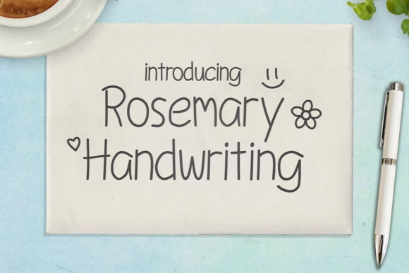 Rosemary Handwriting Font for Editorial Design and Creative Projects