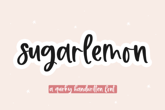 Sugarlemon Font: A Handwritten Typeface for Elegant Editorial Design