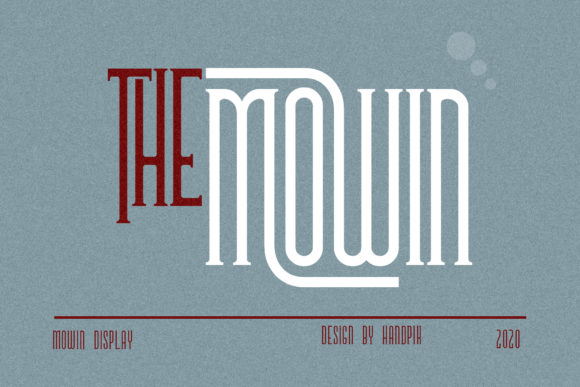 The Mowin: A Bold Serif Font for Stunning Craft Projects