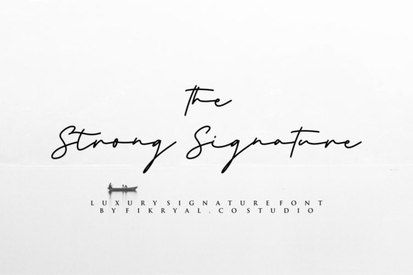 The Strong Signature Font for Makers and Creative Entrepreneurs