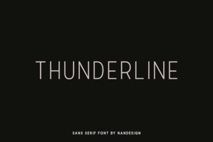 Thunderline Font: Modern Elegance for Craft Creators