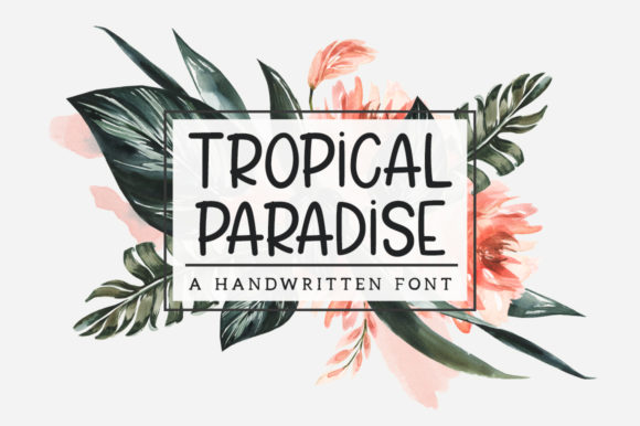 Tropical Paradise Font: Elevate Your Brand with Script Handwritten Style