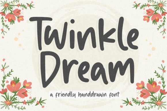Twinkle Dream Font Adds Handwritten Charm to Web Projects
